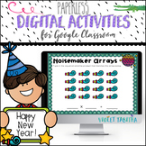 New Year 3rd Grade Math Review for Google Classroom