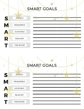 Preview of New Year Mini SMART Goal Sheet