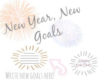 Preview of New Year New Goals Bulletin Board Kit