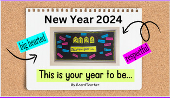 Preview of New Year!!! New Mindful Resolution Bulletin Board