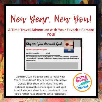 Preview of New Year, New You! Character Education and Goal Setting