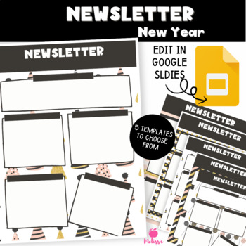 Preview of New Year Newsletter Template | Winter Newsletter 