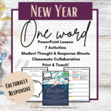 New Year One Word Activities