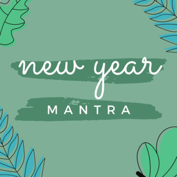 Preview of New Year One Word MANTRA Goal Setting Activity
