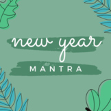 New Year One Word MANTRA Goal Setting Activity