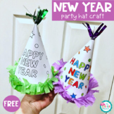 New Year Party Hat Craft {Freebie}