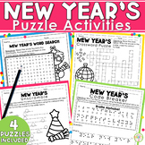Happy New Year 2024 Puzzles Word Search First Day Back fro