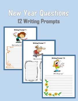 Preview of New Year - Questions and Writing Prompts