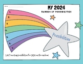 New Year Rainbow of Possibilities Worksheet Growth Mindset