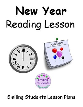 Preview of New Year Reading Lesson Worksheets