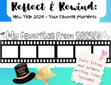 New Year Reflect and Rewind for Elementary Kids - Engaging