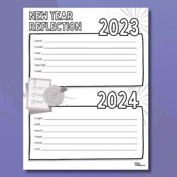 Preview of New Year Reflection 2024 | New Year's Resolution + Past Year Reflection