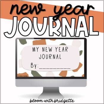 Preview of New Year Reflection and Goal Setting Journal 