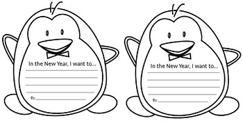 Preview of New Year Resolution Penguin
