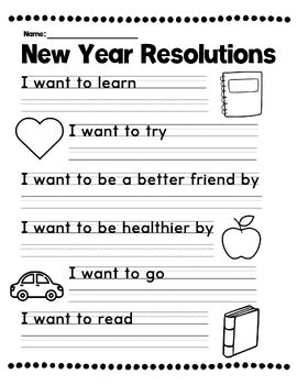Preview of New Year Resolutions