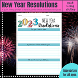 New Year Resolutions 2023 Writing Prompt - Warm Up For All