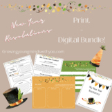 New Year Resolutions Print and Digital Bundle 2022
