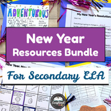 New Year Resource Bundle for ELA - Goal Setting Writing Ac