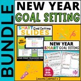 New Year SMART Goal Setting Bundle - Mini-Unit & Google Sl