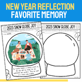 New Year Snow Globe Winter Reflection Page: Favorite Memor