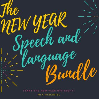 Preview of New Year Speech and Language BUNDLE