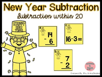 Preview of New Year Subtraction within 20