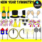 New Year Symmetry Set Clip Art Set {Educlips Clipart}