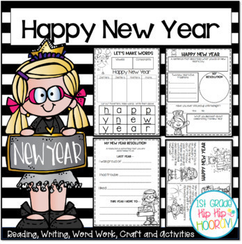 Preview of New Year Themed Activities and Craft!