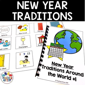 Preview of New Year Traditions Around the World | Adapted Books for Special Education