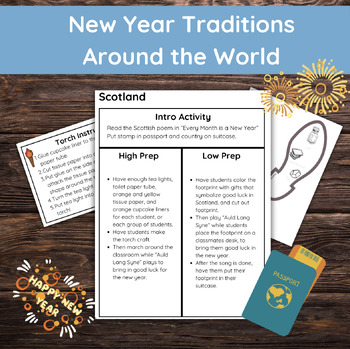 Preview of New Year Traditions Around the World Lesson Plans and Engaging Activities