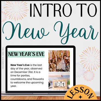 Preview of 2024 New Year Tradition, Resolutions and Celebrations | Lesson and Goal Activity