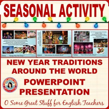 Preview of New Year Traditions and Celebrations Around the World Vibrant Presentation