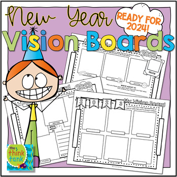 New Year Vision Boards 2022 | Goal Setting by the think tank | TpT