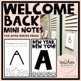 New Year Welcome Back Notes