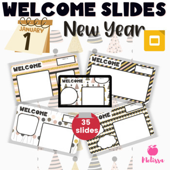 Preview of New Year Welcome Slides | Google Slides Templates | Happy New Year