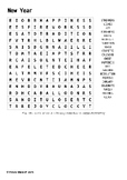 New Year Word Hunt