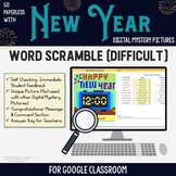 New Year Word Scramble (Difficult, 7 Letters & Up)