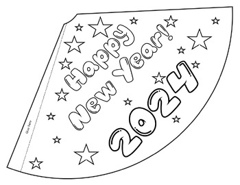 New Year party hats 2021 by Miss G's Teacher Things | TpT