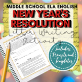 New Year’s 2024 Resolution Writing ELA Activity: Letter to