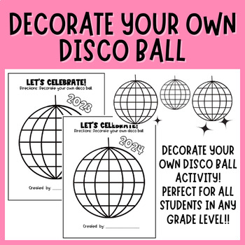 Disco Ball Sticker  Ruff House Paperie