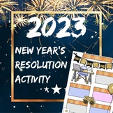 New Year's 2023 Resolution- New Year's Activity- Google Slides & Printable