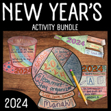 New Year's 2024 Activities Bundle | Resolution | Goal Setting