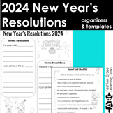 New Year's 2024 Goal Setting New Years Resolution Activity