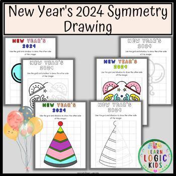 New Year's 2024 Symmetry Drawing