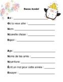 New Year's Acrostic Poem - French (Bonne Année)