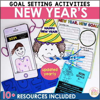 Preview of New Years 2024 Activities - New Year's Goals