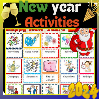 Preview of New Year's Activities : Coloring ,Writing, Crafts ...