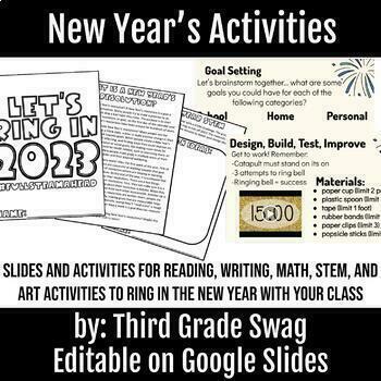 Preview of New Year's Activities | Teacher Slides and Student Packet