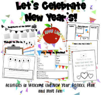 Preview of New Year's | Activities | Writing | Creative Responses | Goal Setting
