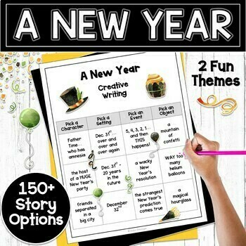 Preview of New Year's Activity | Narrative New Year's Writing Activities